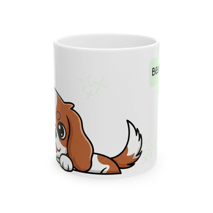 Cavalier King Charles Spaniel Peek-a-Boo Mug | Best Cavalier Daddy Gift