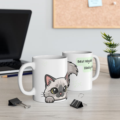 Ragdoll Peek-a-Boo Mug | Best Ragdoll Daddy Gift