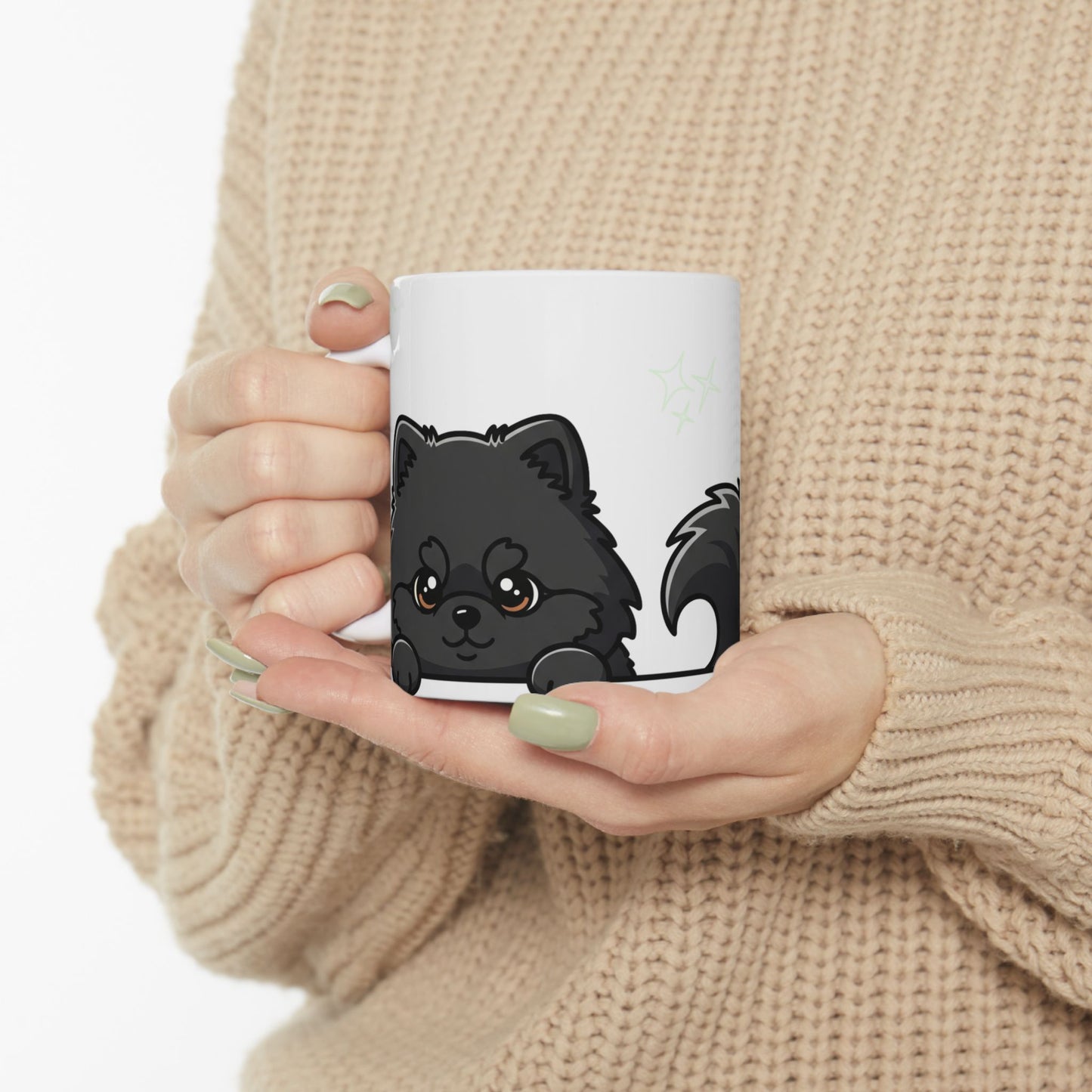 Pomeranian Peek-a-Boo Mug | Best Pomeranian Mama Gift