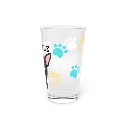 Hairless Dog Tiny Trouble Pint Glass