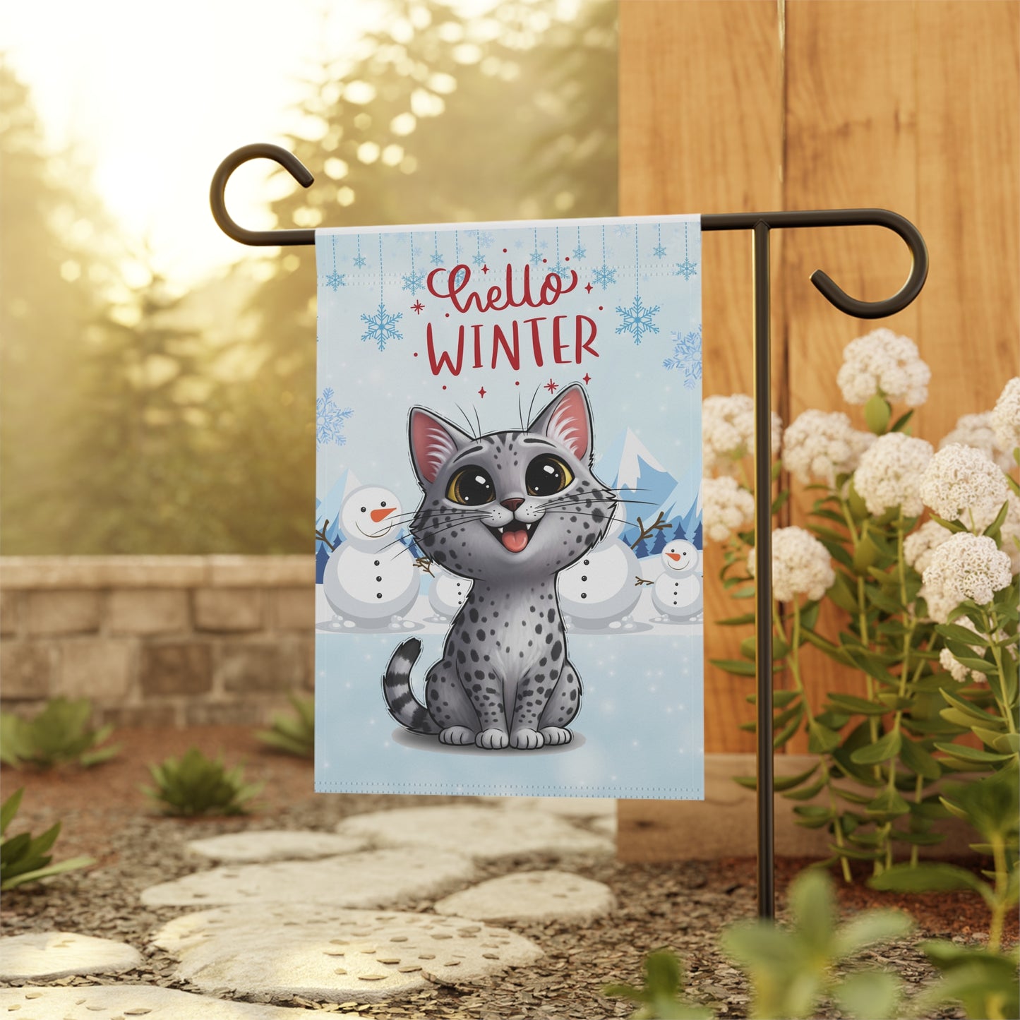 Ocicat Hello Winter Garden Banner