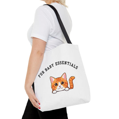 Short hair bi-color orange cat FurBaby Tote Bag