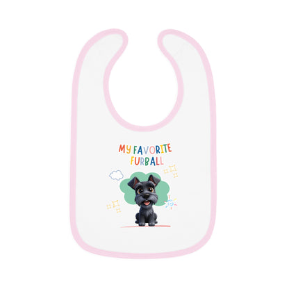 Schnauzer Favorite Furball Baby Bib