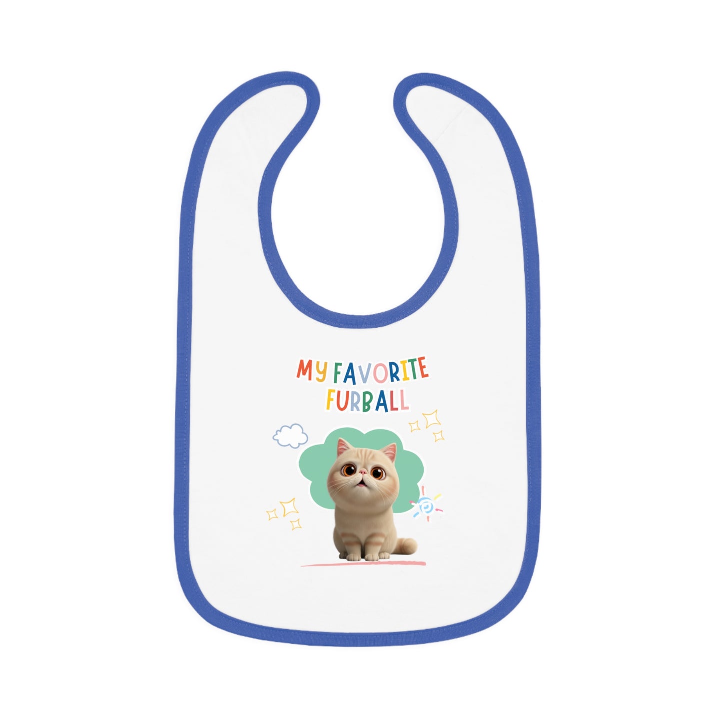 Exotic Shorthair Favorite Furball Baby Bib