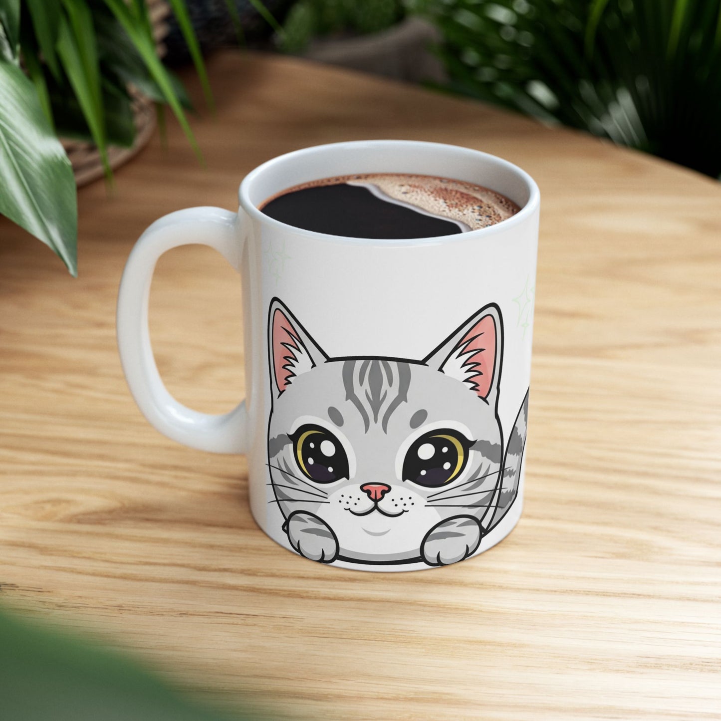 Cat Peek-a-Boo Mug | Best Cat Daddy Gift