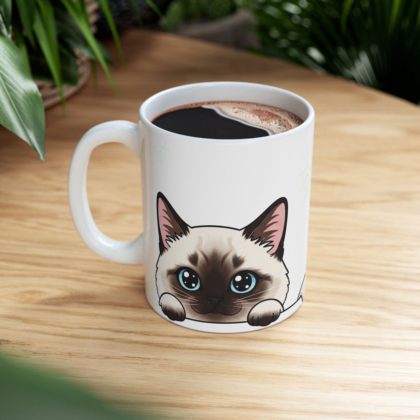 Siamese Peek-a-Boo Mug | Best Siamese Mama Gift