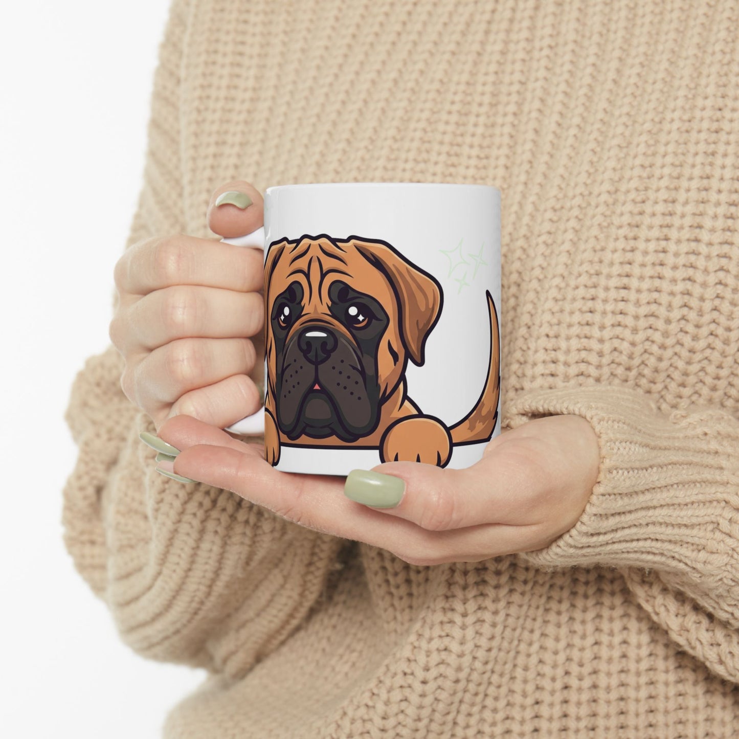 Mastiff Peek-a-Boo Mug | Best Mastiff Mama Gift