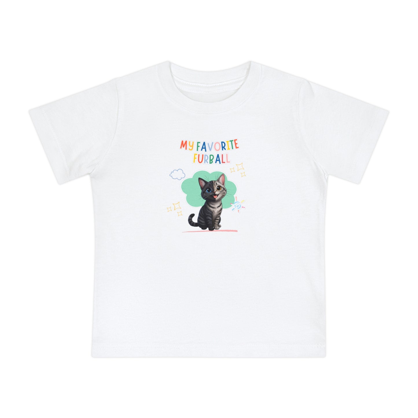 Short hair chimera cat Favorite Furball Baby Tee