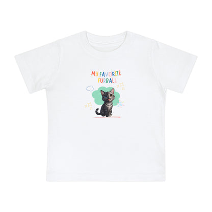 Short hair chimera cat Favorite Furball Baby Tee