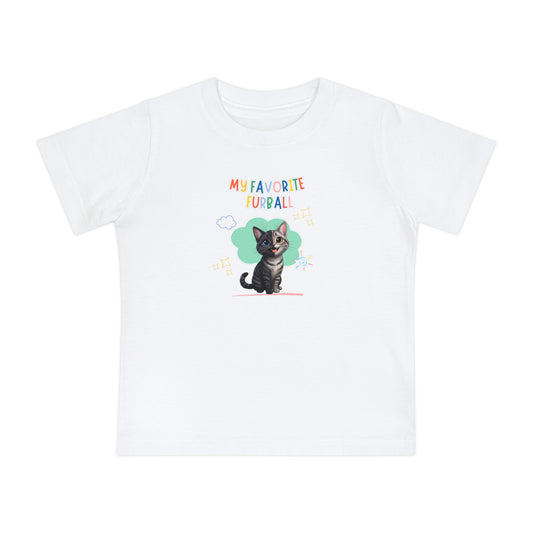 Short hair chimera cat Favorite Furball Baby Tee