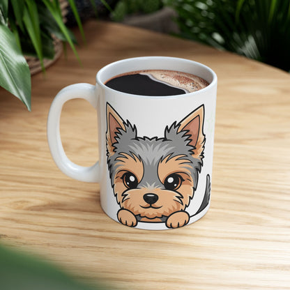 Yorkshire Terrier Peek-a-Boo Mug | Best Yorkie Daddy Gift