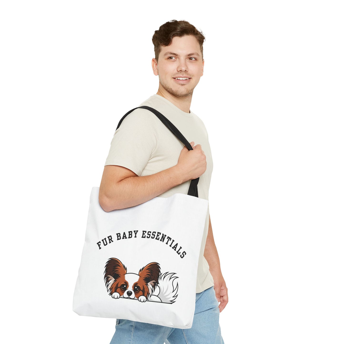 Papillon FurBaby Tote Bag