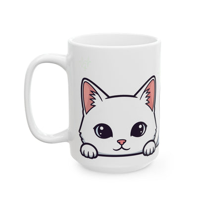 Cat Peek-a-Boo Mug | Best Cat Daddy Gift