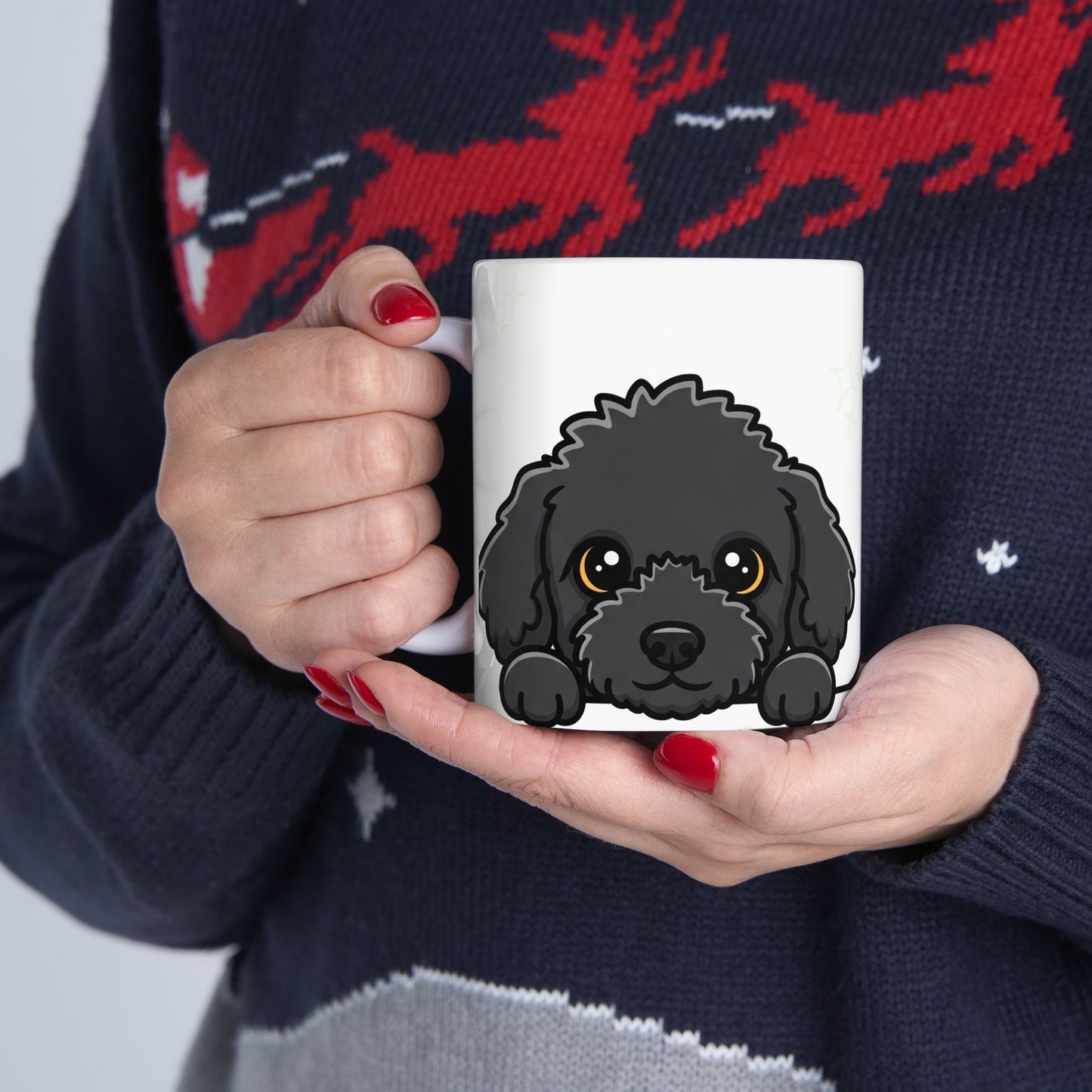 Doodle Peek-a-Boo Mug | Best Doodle Mama Gift