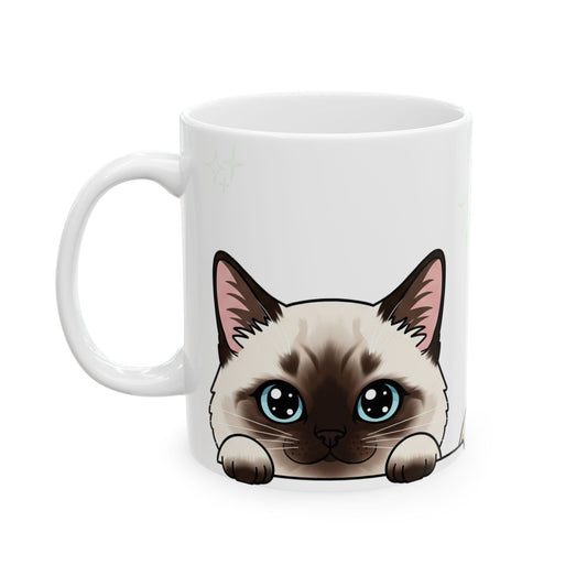 Siamese Peek-a-Boo Mug | Best Siamese Daddy Gift