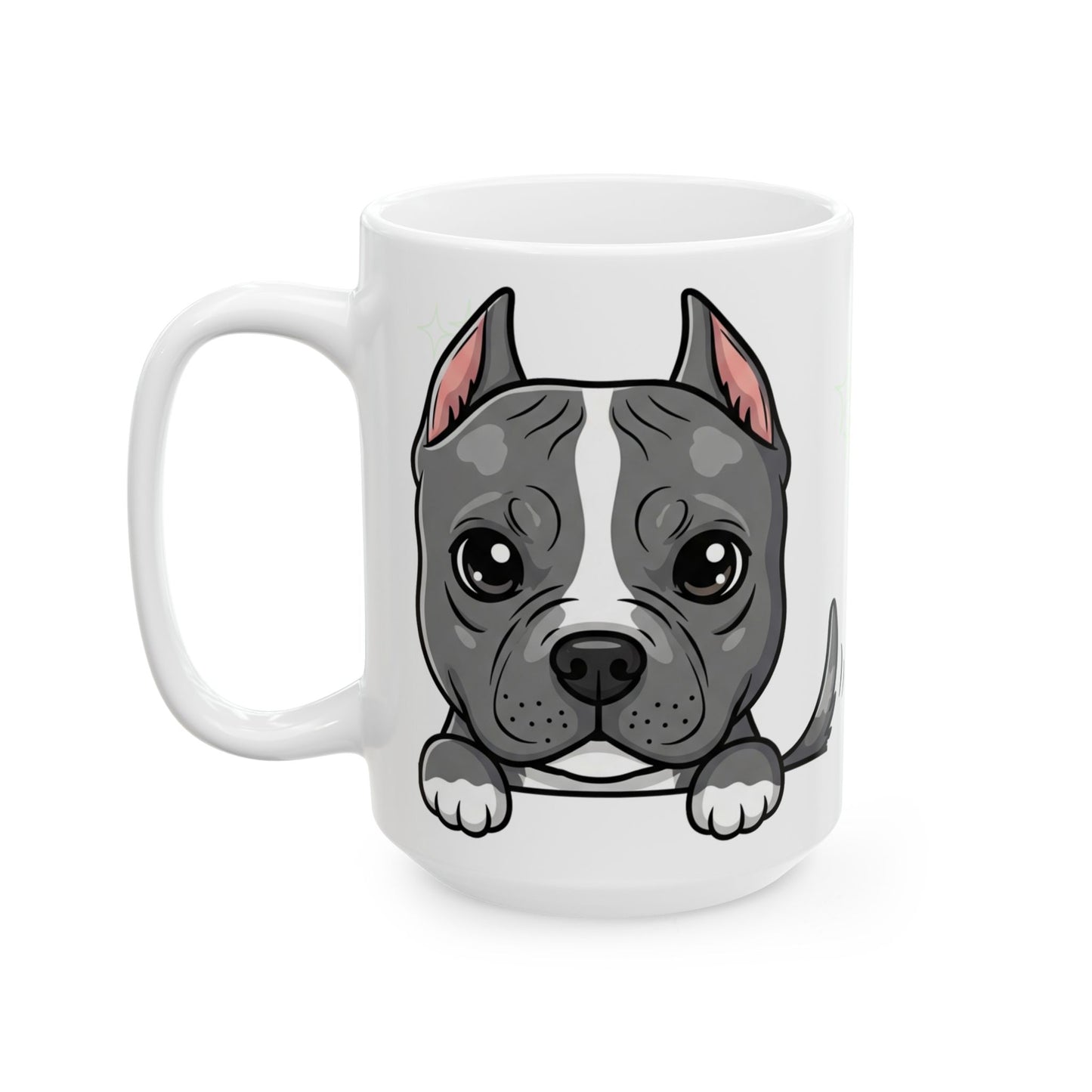 Pitbull Peek-a-Boo Mug | Best Pitbull Mama Gift