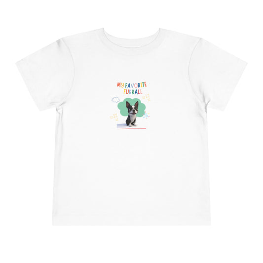 Boston Terrier Favorite Furball Toddler Tee