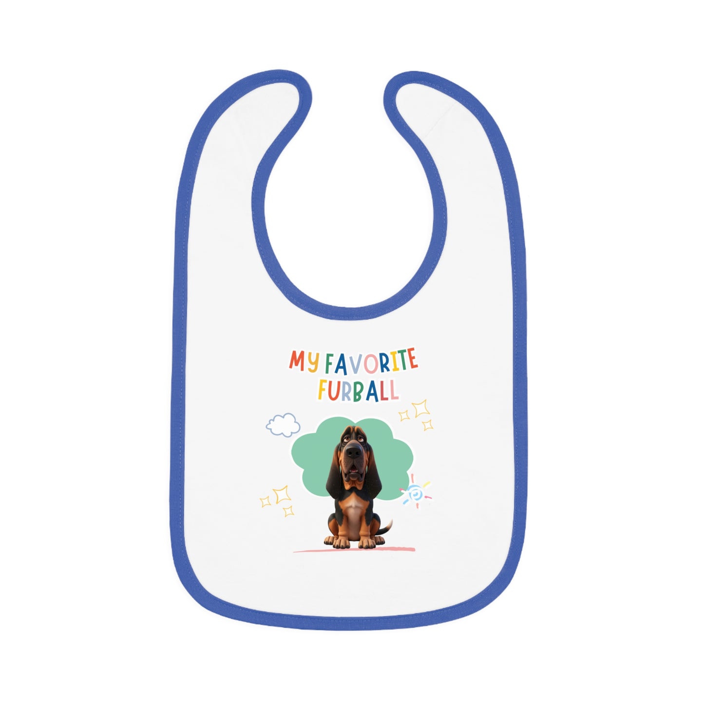 Bloodhound Favorite Furball Baby Bib