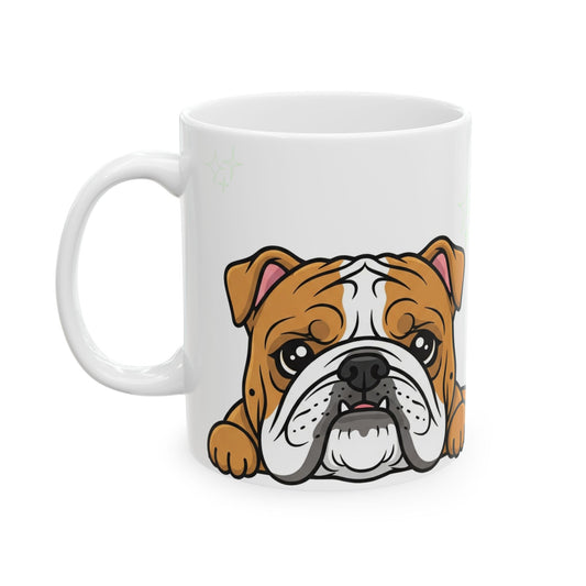Bulldog Peek-a-Boo Mug | Best Bulldog Daddy Gift
