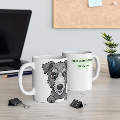 Scottish Deerhound Peek-a-Boo Mug | Best Scottish Deerhound Daddy Gift