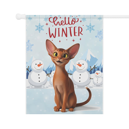 Abyssinian Hello Winter Garden Banner