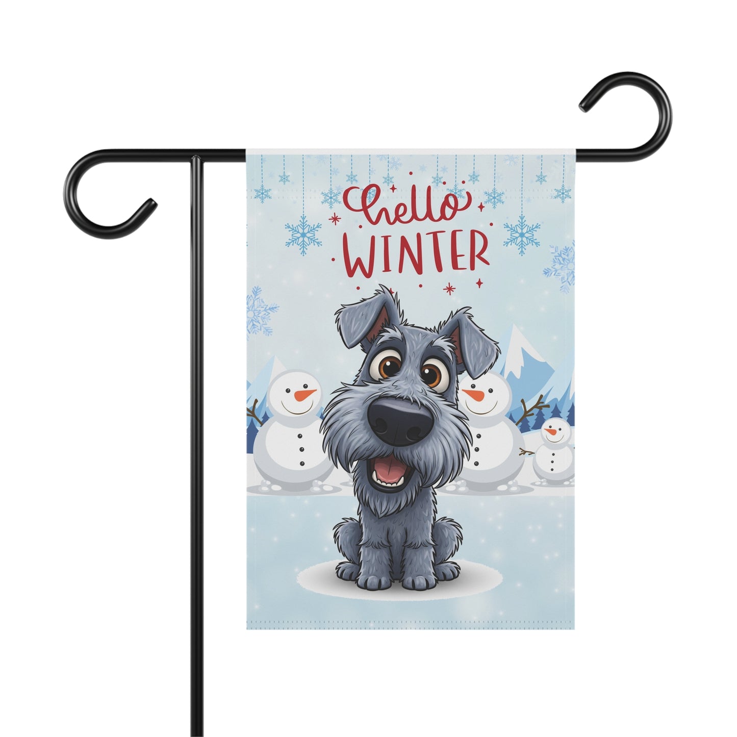 Kerry Blue Hello Winter Garden Banner