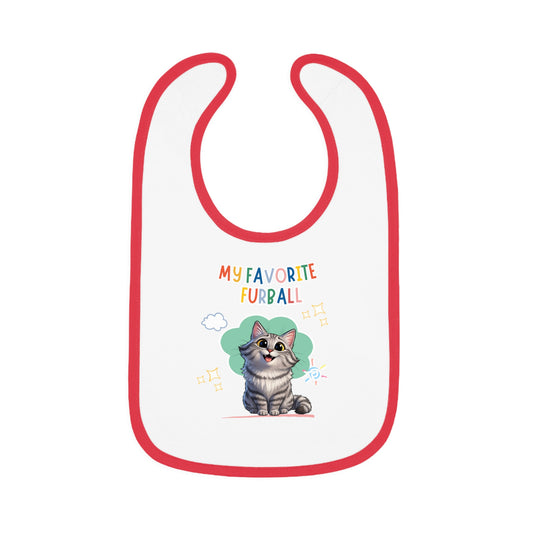 Siberian Cat Favorite Furball Baby Bib