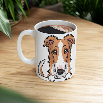 Borzoi Peek-a-Boo Mug | Best Borzoi Mama Gift