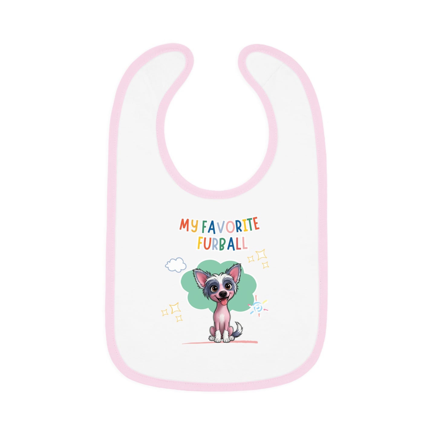 Chinese Crested Favorite Furball Baby Bib
