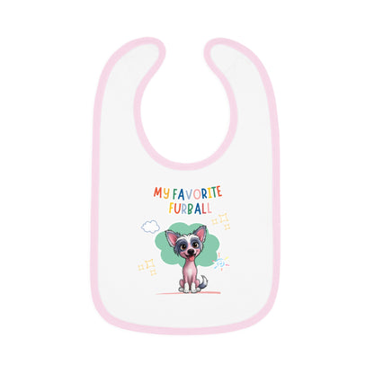 Chinese Crested Favorite Furball Baby Bib