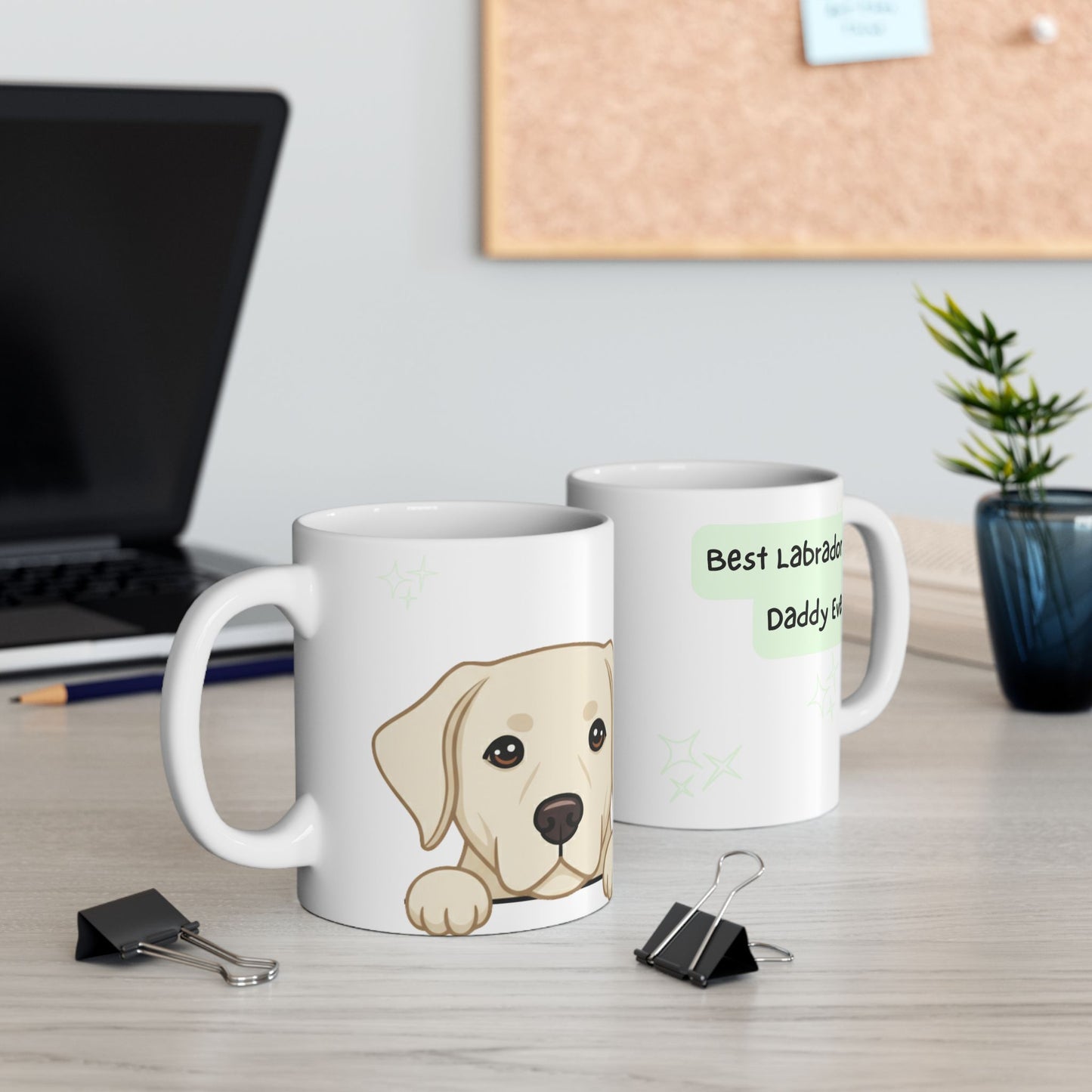 Lab Peek-a-Boo Mug | Best Labrador Retriever Daddy Gift