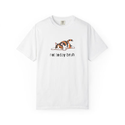 Short hair calico cat Not Today Bruh T-Shirt
