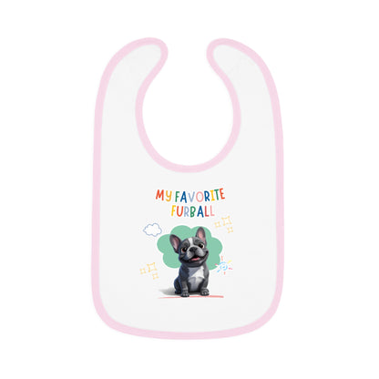 Frenchie Favorite Furball Baby Bib