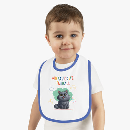 Persian Cat Favorite Furball Baby Bib