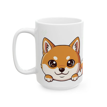 Shiba Inu Peek-a-Boo Mug | Best Shiba Daddy Gift