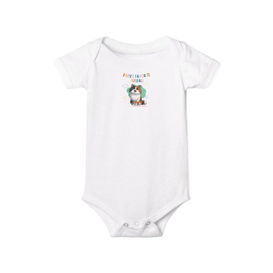 Long hair calico cat Favorite Furball Onesie
