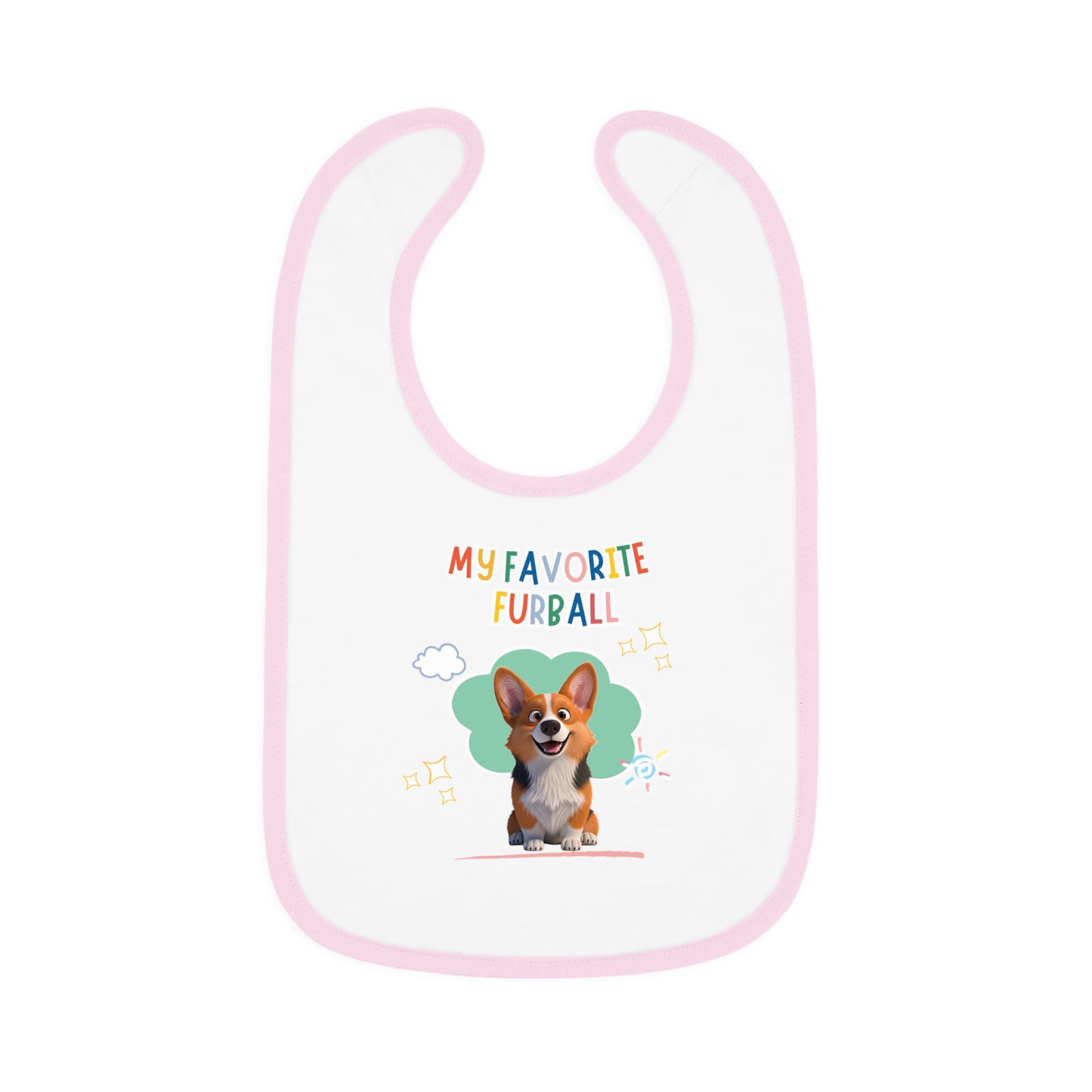 Corgi Favorite Furball Baby Bib