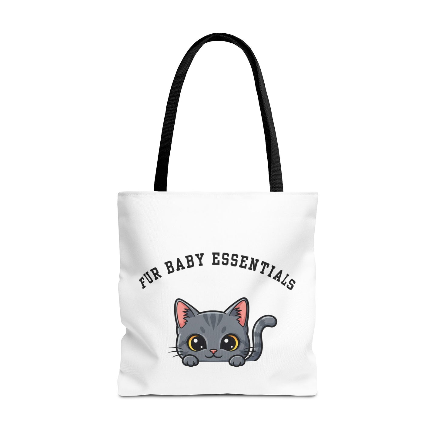 Short hair gray cat FurBaby Tote Bag
