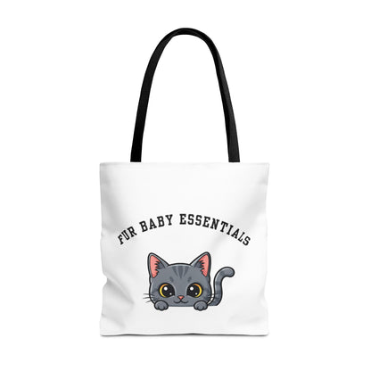 Short hair gray cat FurBaby Tote Bag
