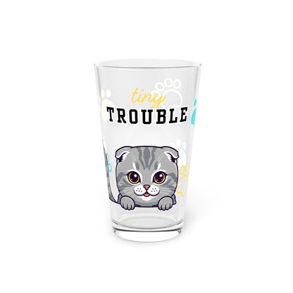 Scottish Fold Tiny Trouble Pint Glass