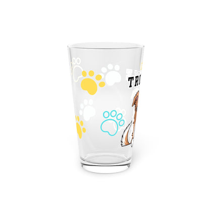 Borzoi Tiny Trouble Pint Glass