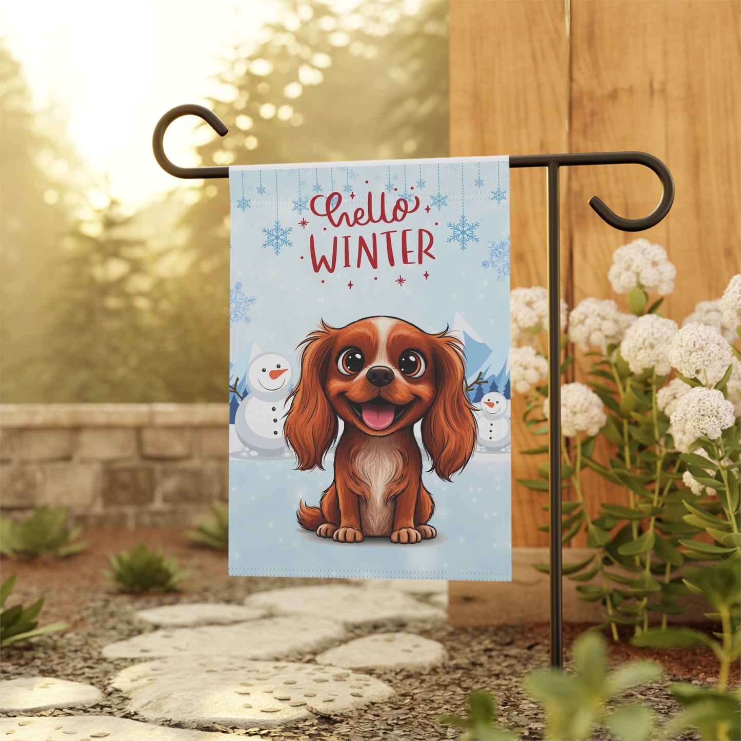 Cavalier Hello Winter Garden Banner