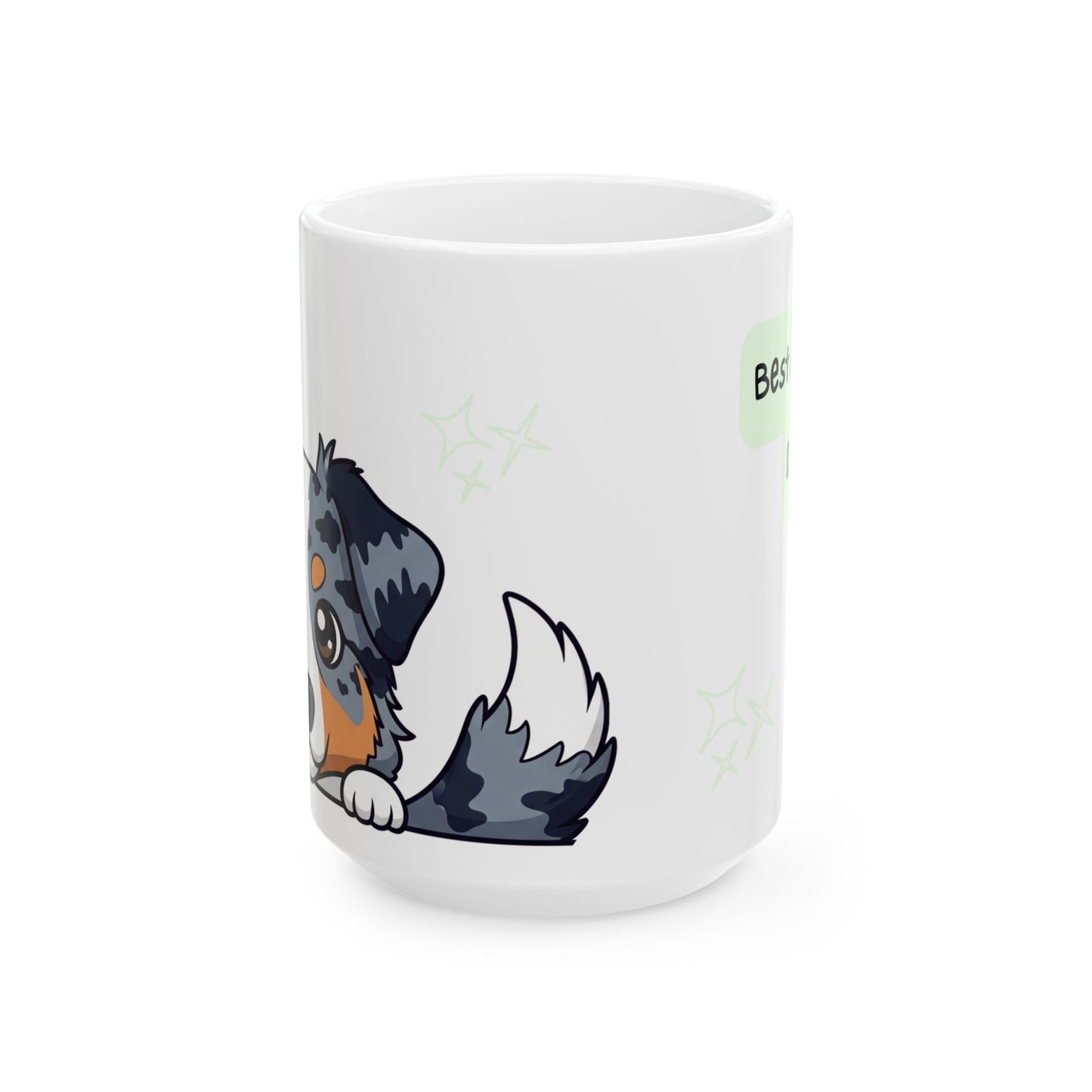 Australian Shepherd Peek-a-Boo Mug | Best Aussie Daddy Gift