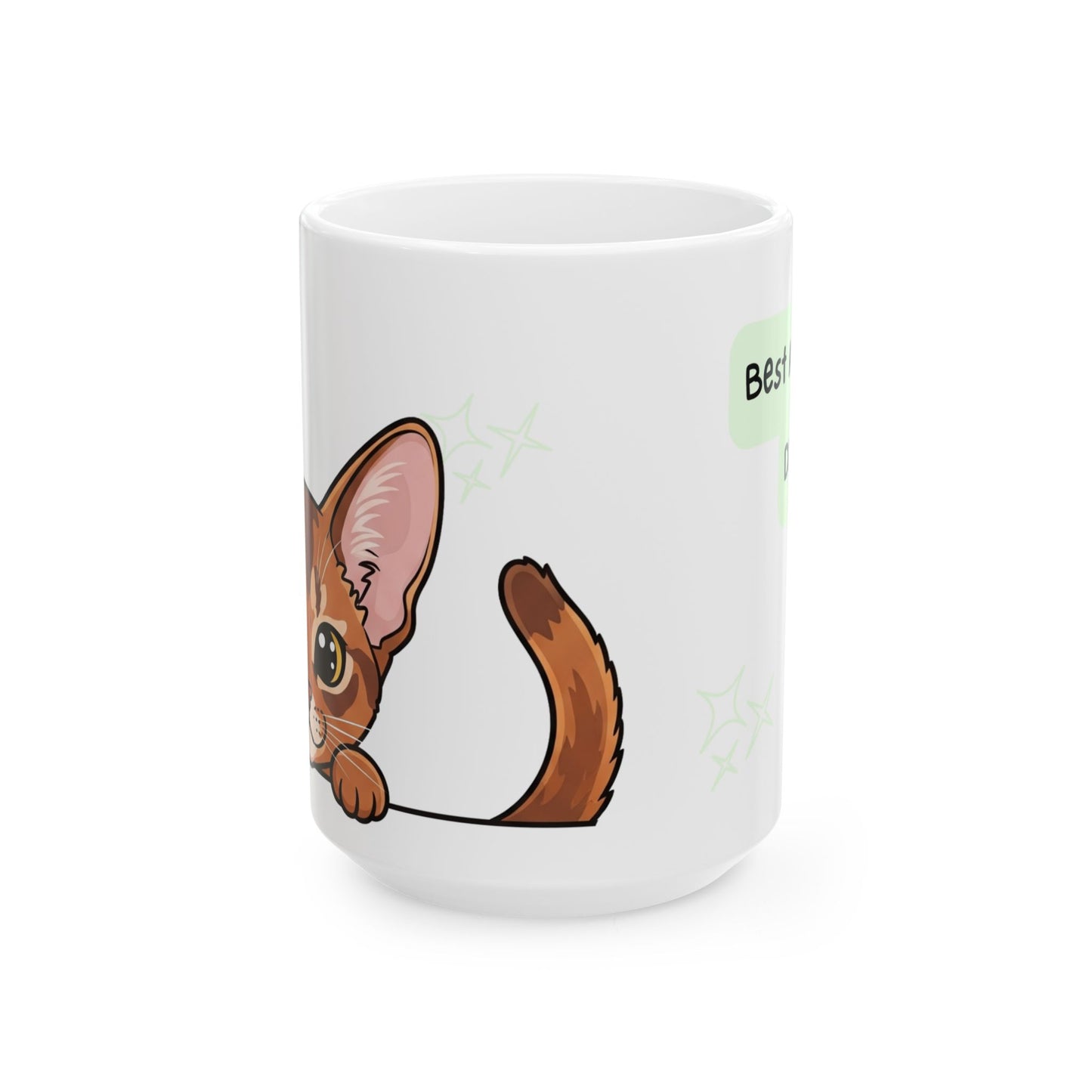 Abyssinian Peek-a-Boo Mug | Best Abyssinian Daddy Gift