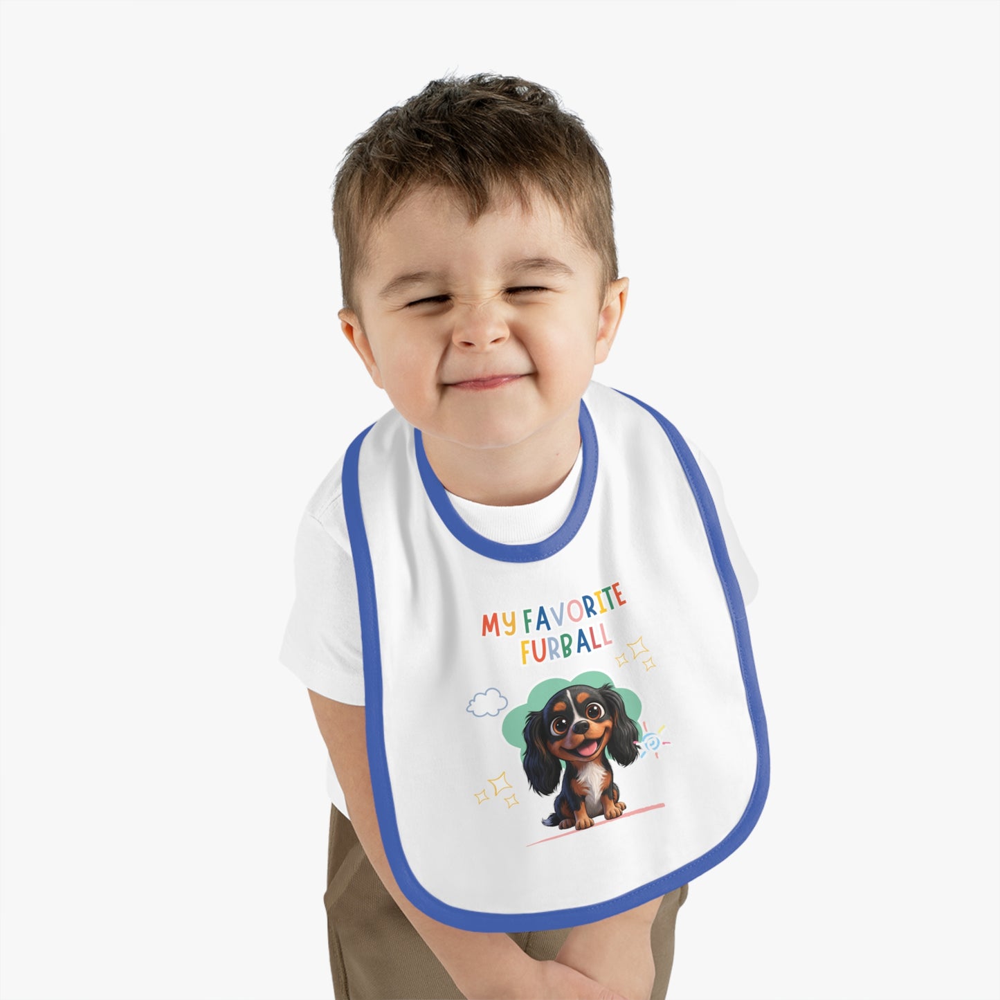 Cavalier Favorite Furball Baby Bib