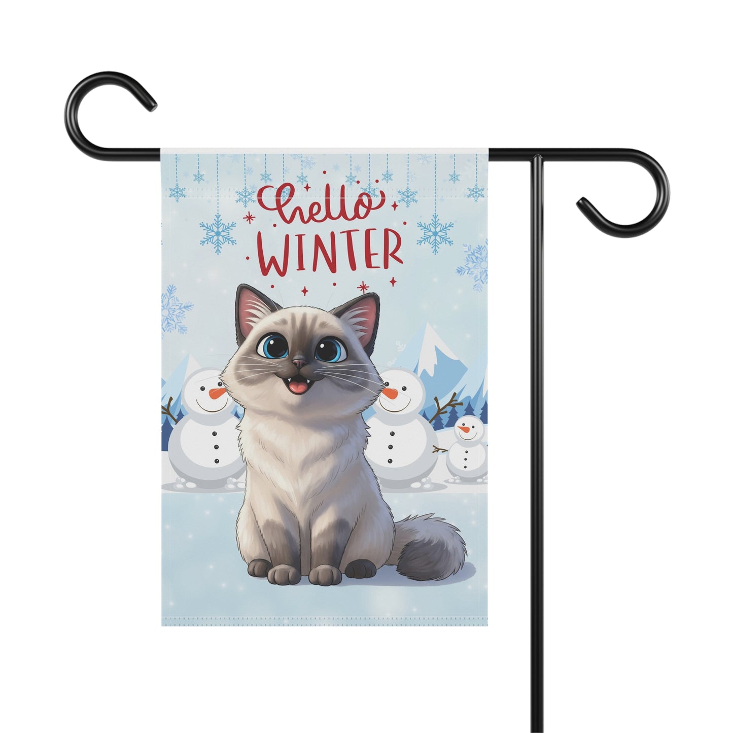 Ragdoll Hello Winter Garden Banner