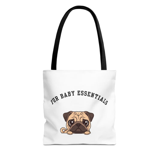 Pug FurBaby Tote Bag