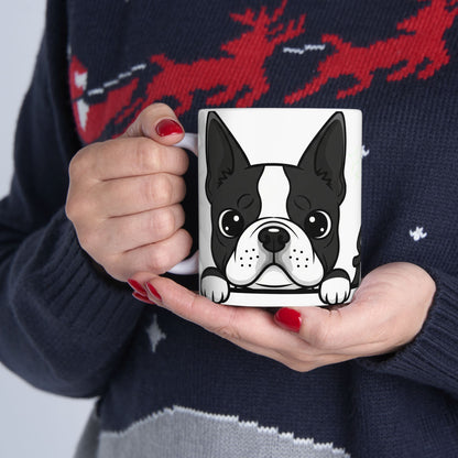 Boston Terrier Peek-a-Boo Mug | Best Boston Terrier Mama Gift