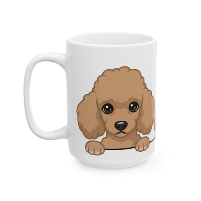 Poodle Peek-a-Boo Mug | Best Poodle Mama Gift