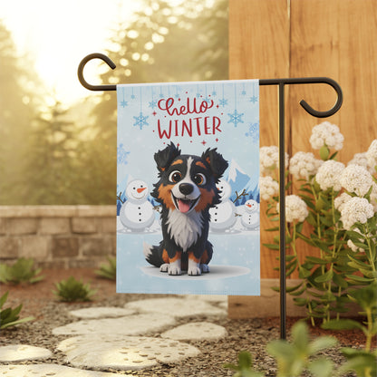 Aussie Hello Winter Garden Banner